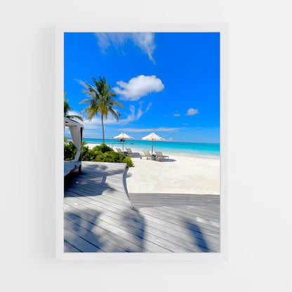 ap-maldives beach-6 cadre Blanc
