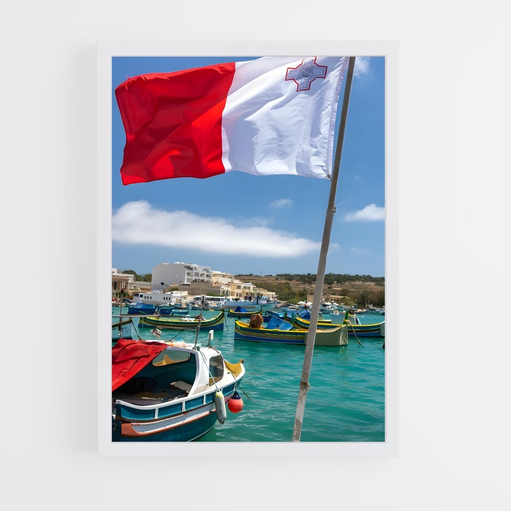 ap-malta flag-1 cadre Blanc