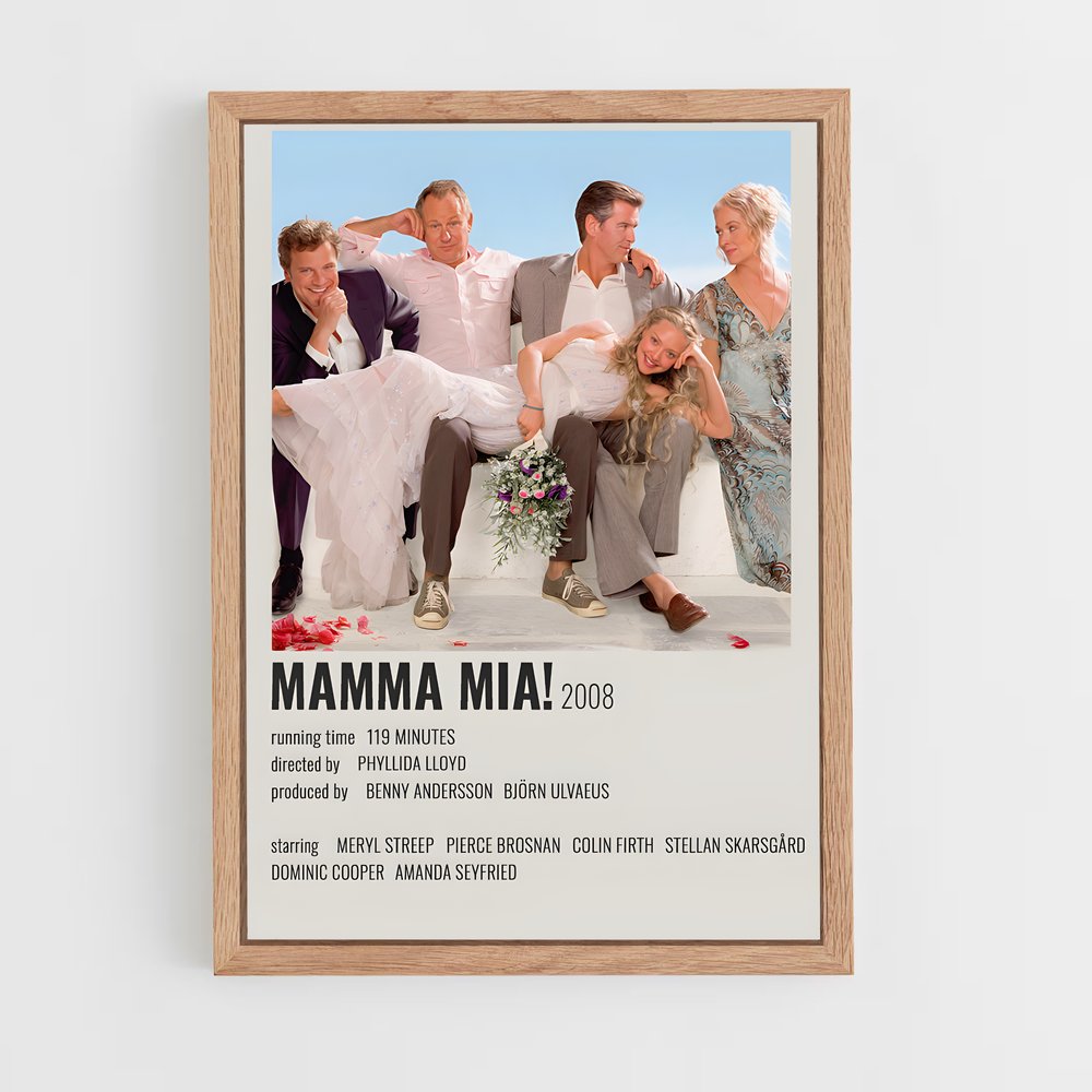 ap-mamma mia-4 cadre Bois clair