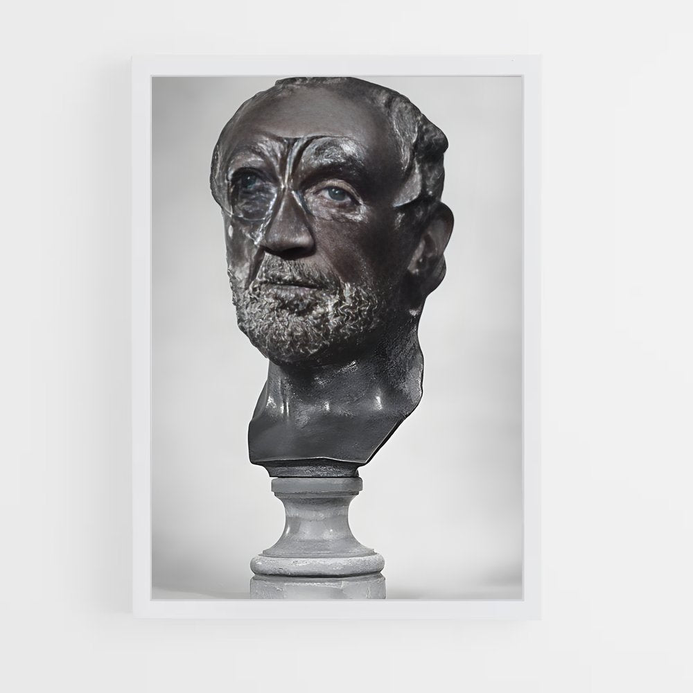 ap-man with broken nose rodin-2 cadre Blanc
