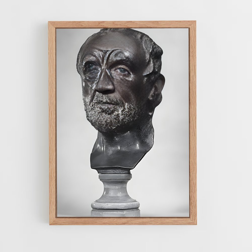 ap-man with broken nose rodin-2 cadre Bois clair