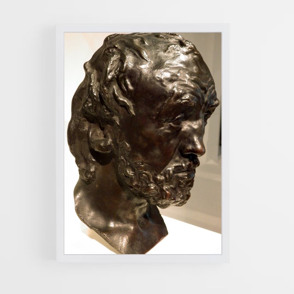 ap-man with broken nose rodin-3 cadre Blanc
