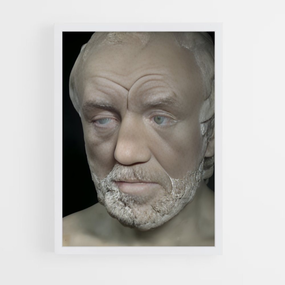ap-man with broken nose rodin-4 cadre Blanc