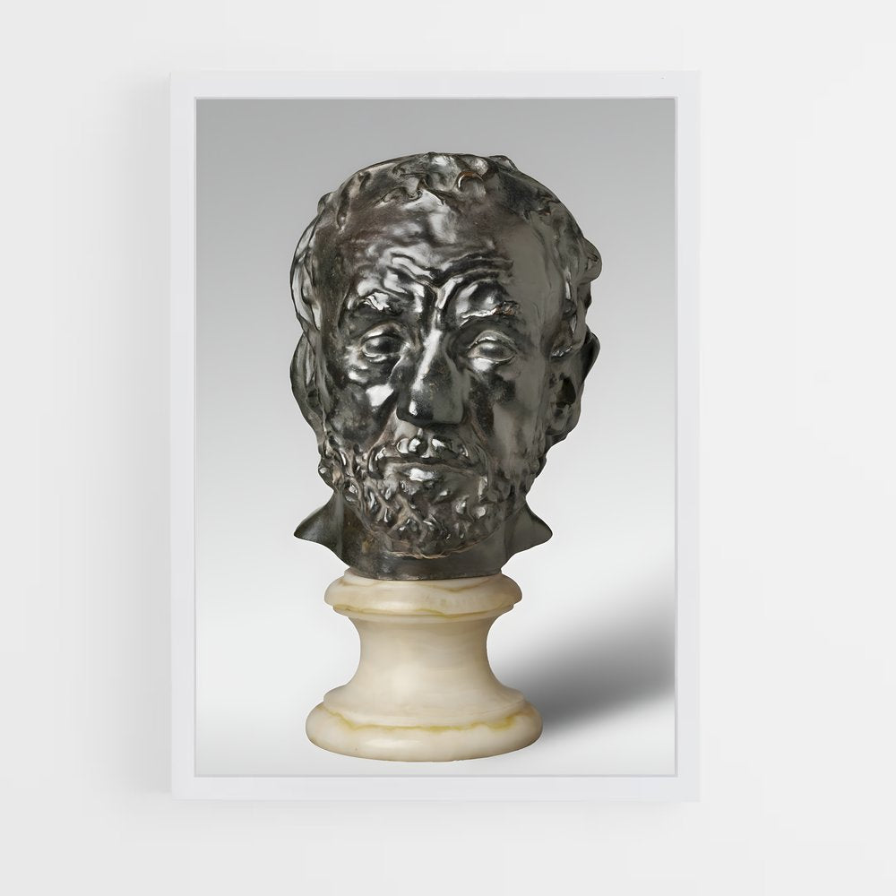 ap-man with broken nose rodin-5 cadre Blanc