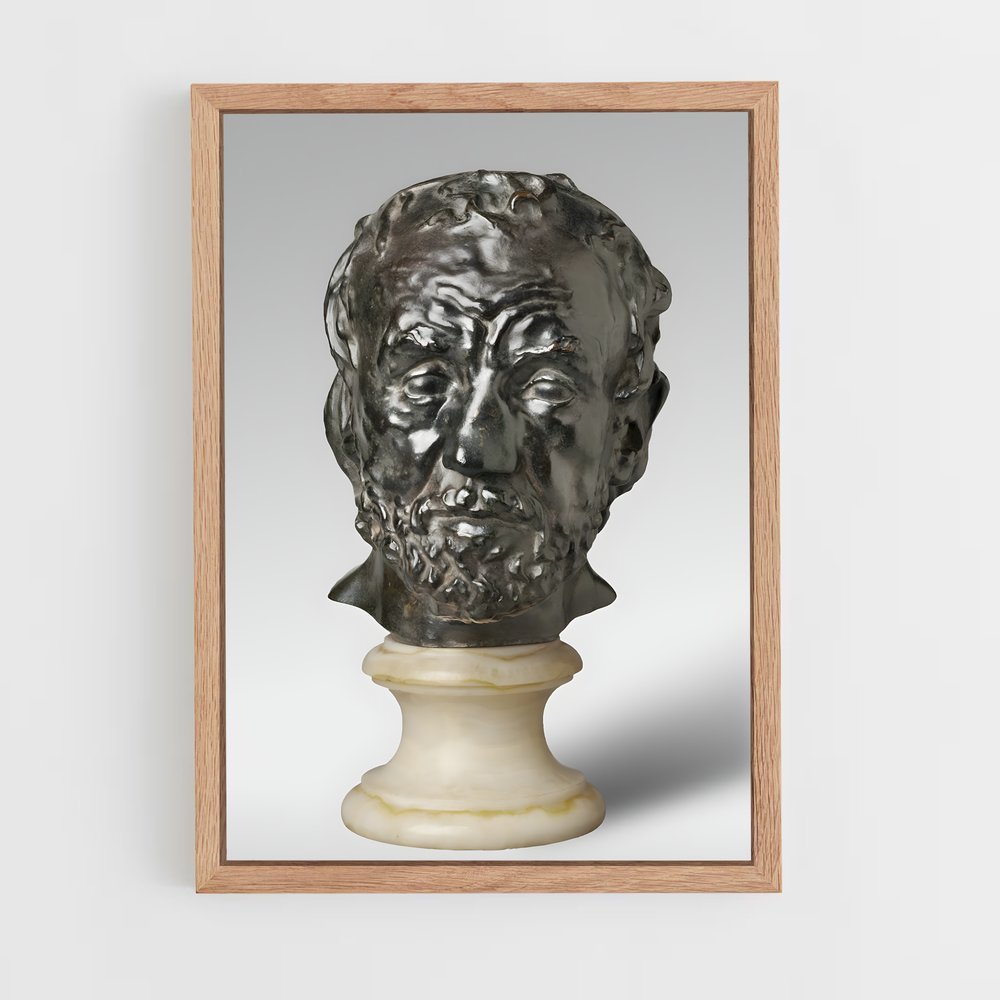 ap-man with broken nose rodin-5 cadre Bois clair