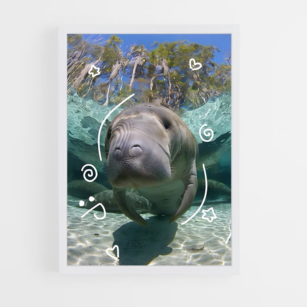 ap-manatee-4 cadre Blanc