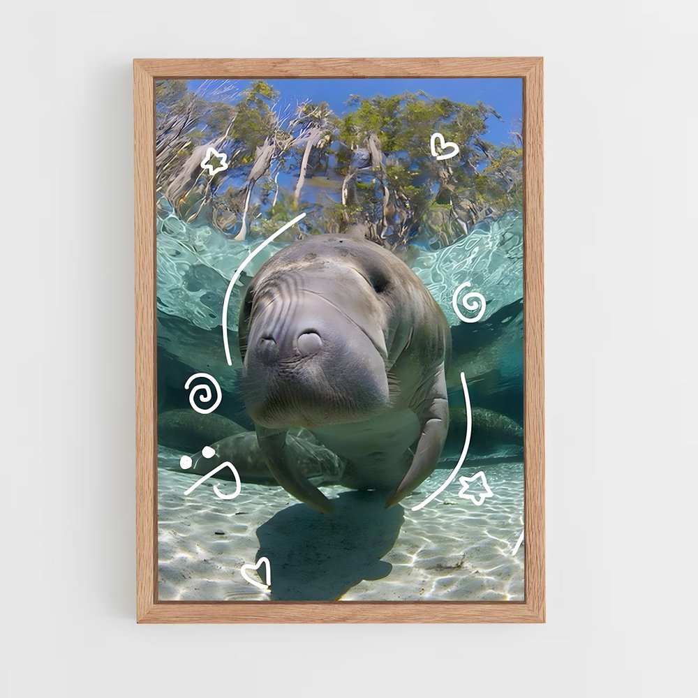 ap-manatee-4 cadre Bois clair