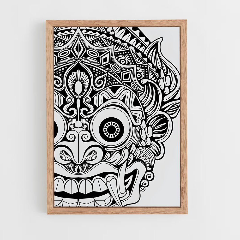ap-mandala-2 cadre Bois clair