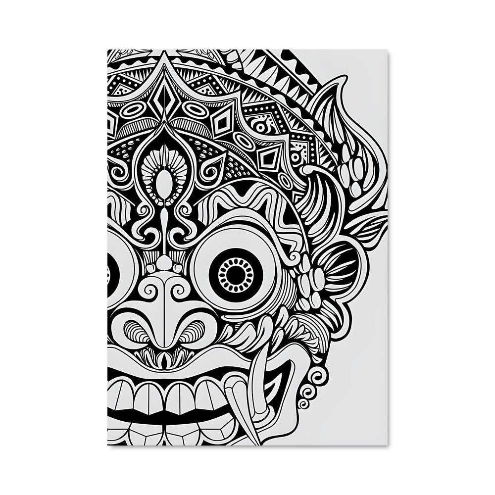 Poster Visage Mandala
