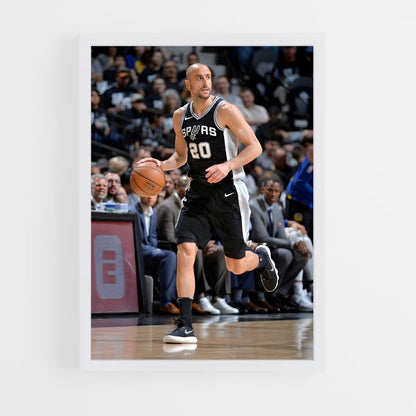 ap-manu ginobili-11 cadre Blanc