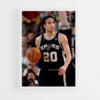 ap-manu ginobili-2 cadre Blanc