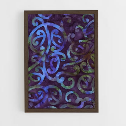 ap-maori patterns-2 cadre Bois foncé