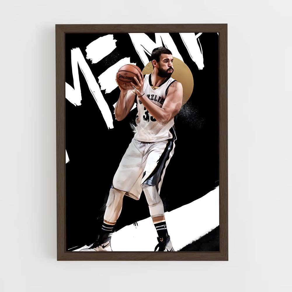 ap-marc gasol-3 cadre Bois foncé