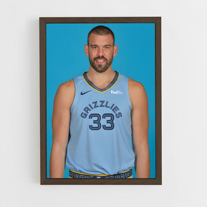 ap-marc gasol-9 cadre Bois foncé