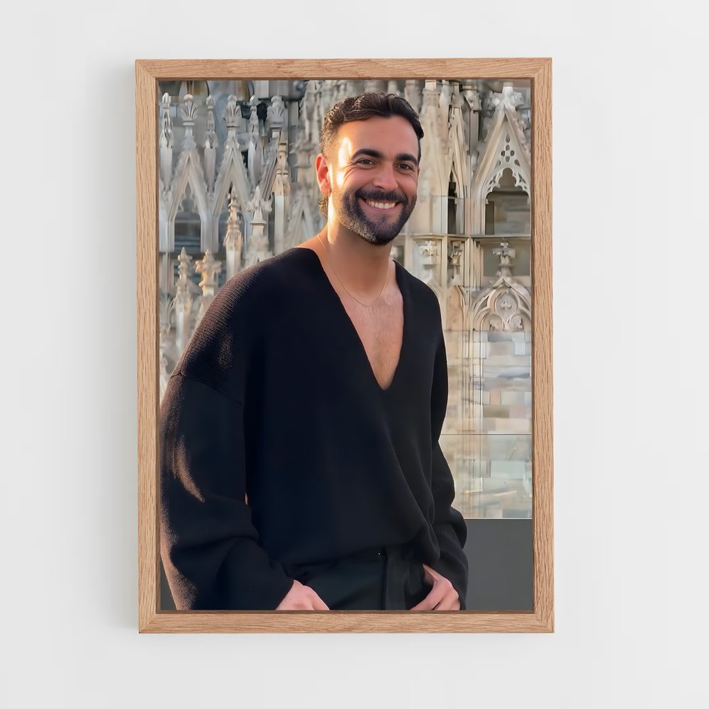 ap-marco mengoni-7 cadre Bois clair