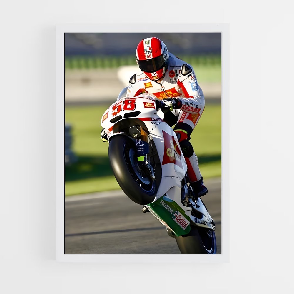 ap-marco simoncelli-3 cadre Blanc