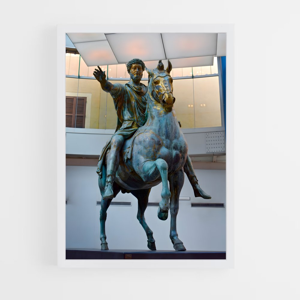 ap-marcus aurelius equestrian-2 cadre Blanc
