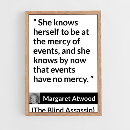 ap-margaret atwood-9 cadre Bois clair