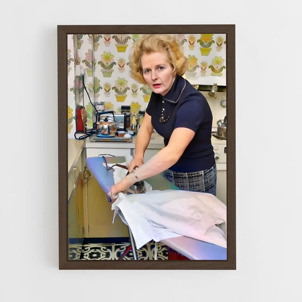 ap-margaret thatcher-2 cadre Bois foncé