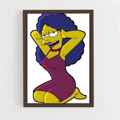 ap-marge simpson-1 cadre Bois foncé