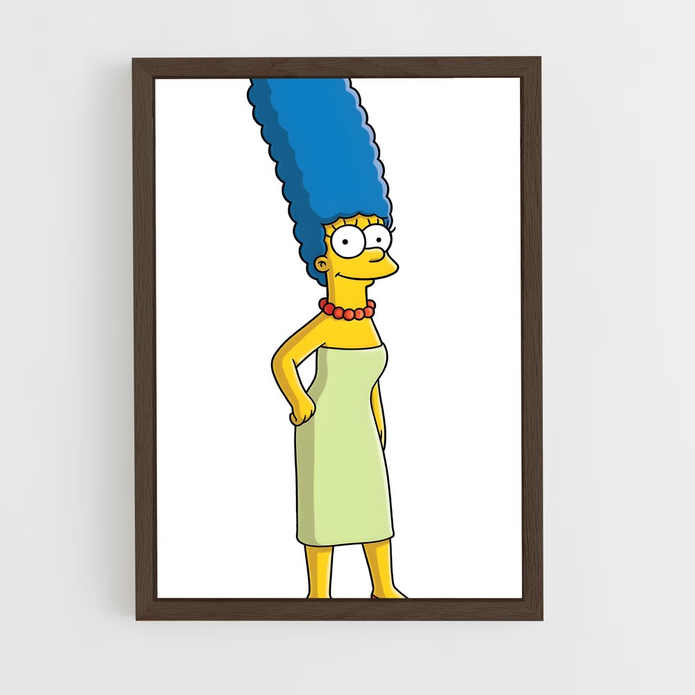 ap-marge simpson-5 cadre Bois foncé