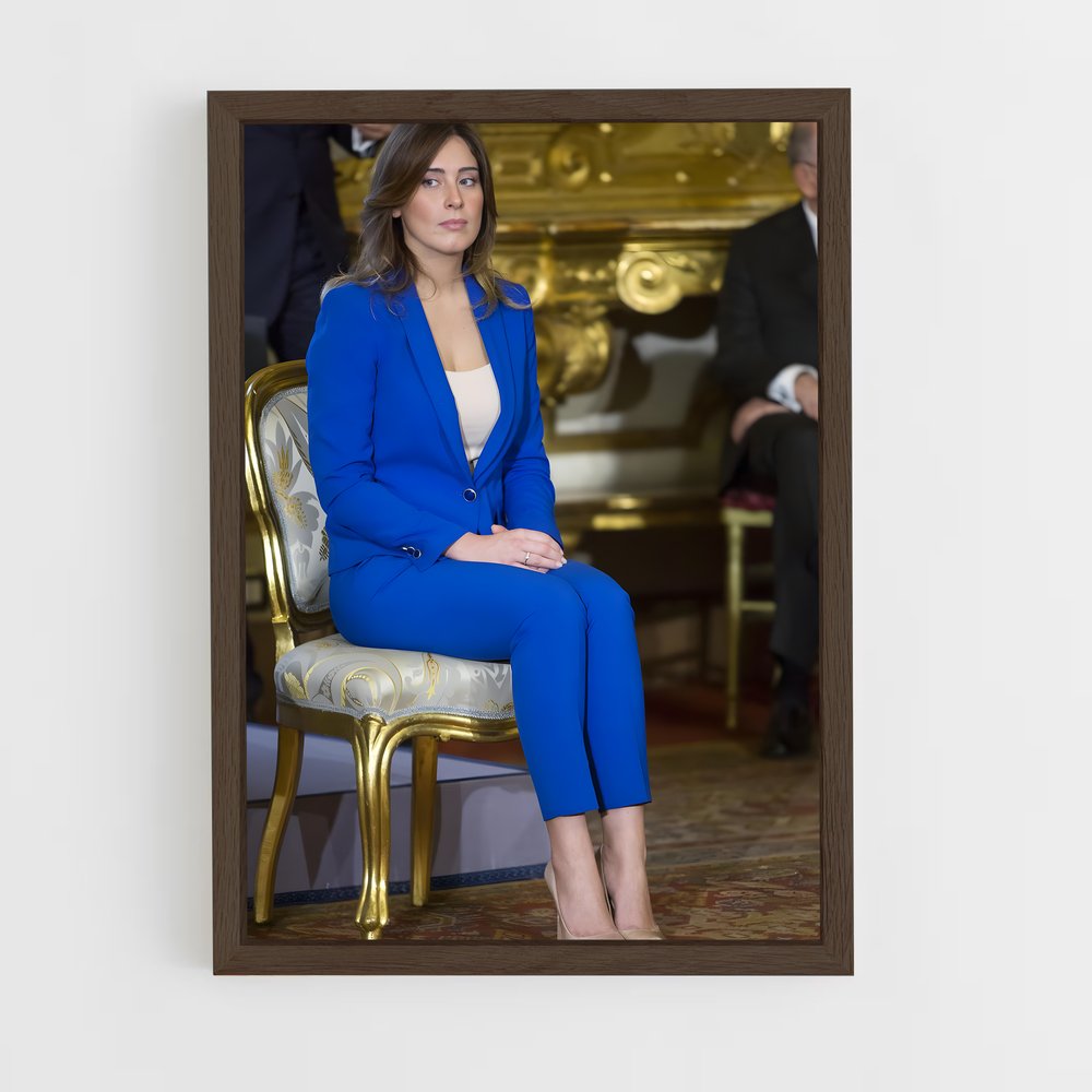 ap-maria elena boschi-1 cadre Bois foncé