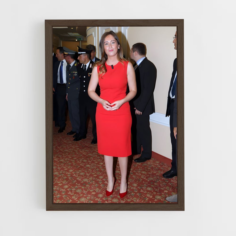ap-maria elena boschi-9 cadre Bois foncé