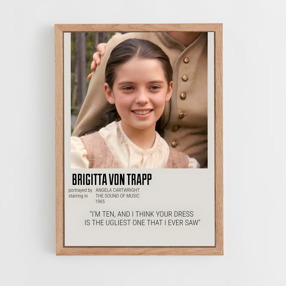 ap-maria von trapp-3 cadre Bois clair