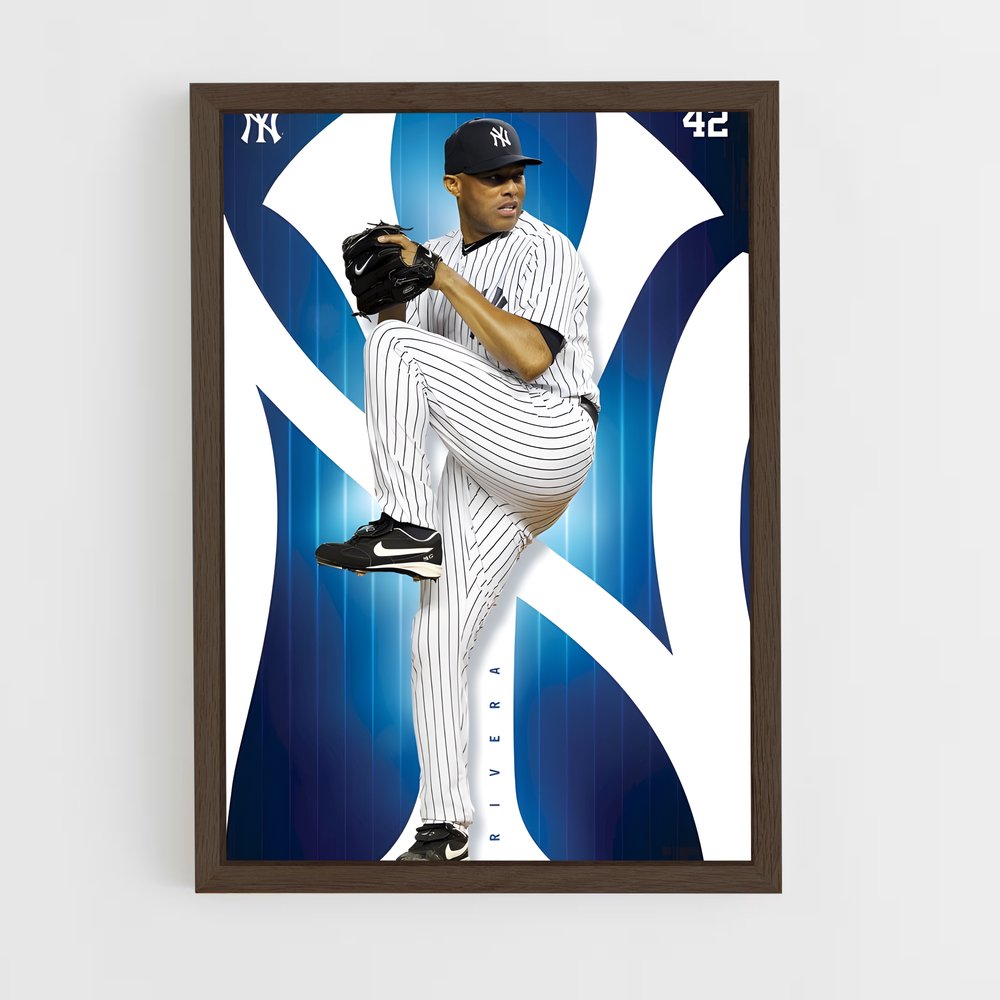 ap-mariano rivera-4 cadre Bois foncé