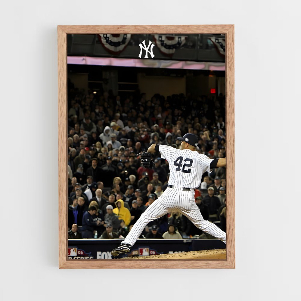 ap-mariano rivera-5 cadre Bois clair
