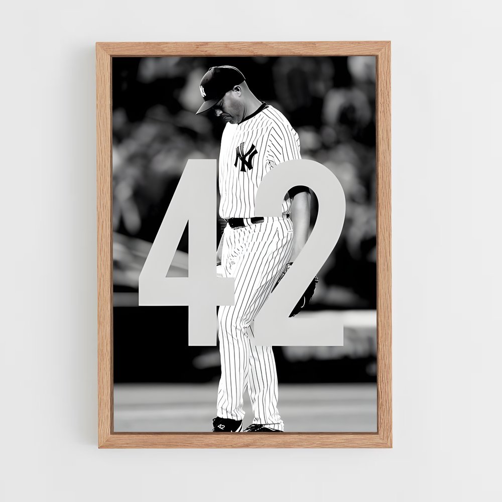 ap-mariano rivera-7 cadre Bois clair