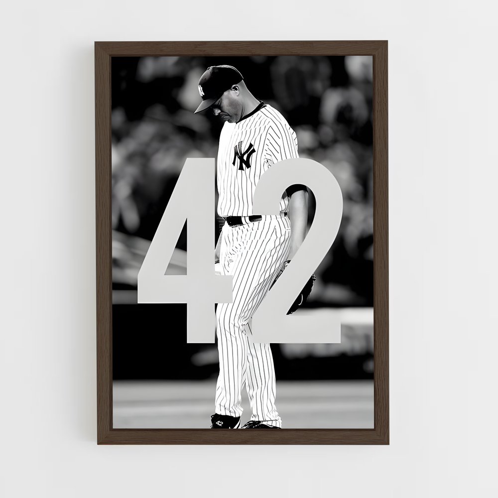 ap-mariano rivera-7 cadre Bois foncé