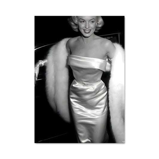 Poster Marilyn en Blanc