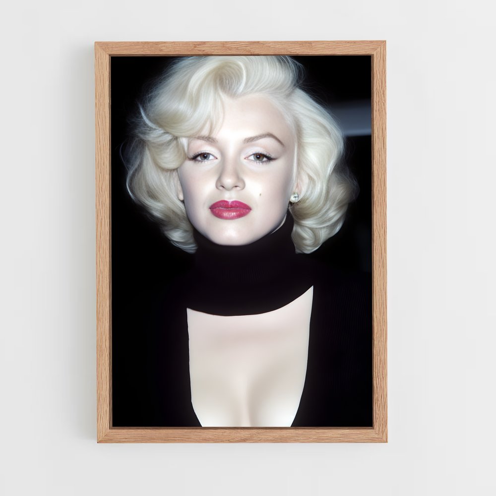 ap-marilyn monroe-6 cadre Bois clair