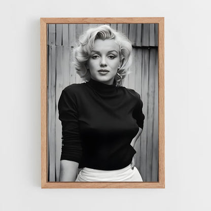 ap-marilyn monroe-8 cadre Bois clair