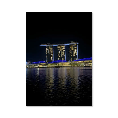 Poster Nuit Étoilée à Marina Bay