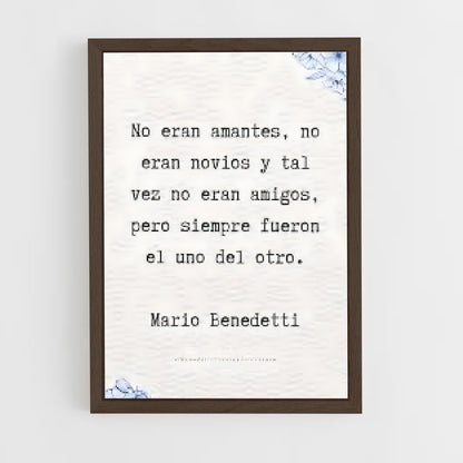 ap-mario benedetti-2 cadre Bois foncé