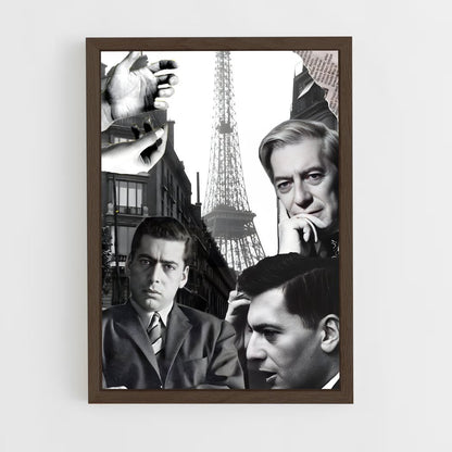ap-mario vargas llosa-3 cadre Bois foncé