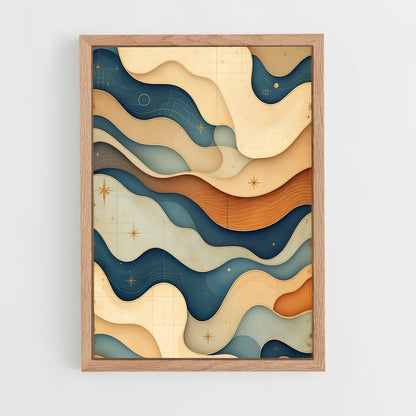 ap-maritime motifs-4 cadre Bois clair
