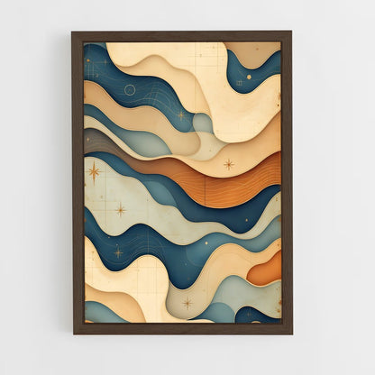 ap-maritime motifs-4 cadre Bois foncé