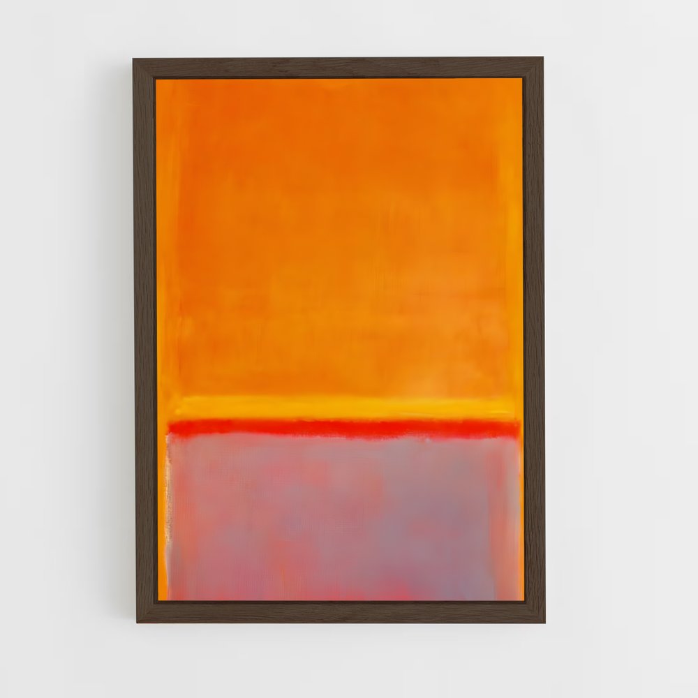 ap-mark rothko-3 cadre Bois foncé