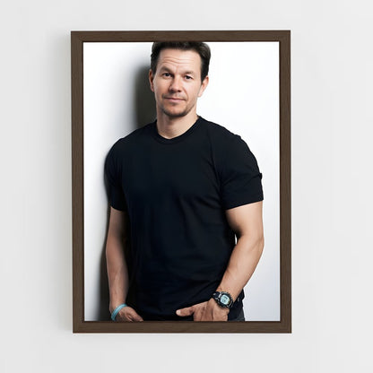 ap-mark wahlberg-5 cadre Bois foncé