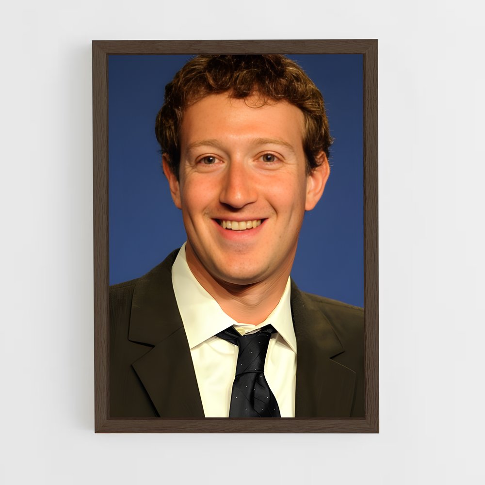 ap-mark zuckerberg-2 cadre Bois foncé