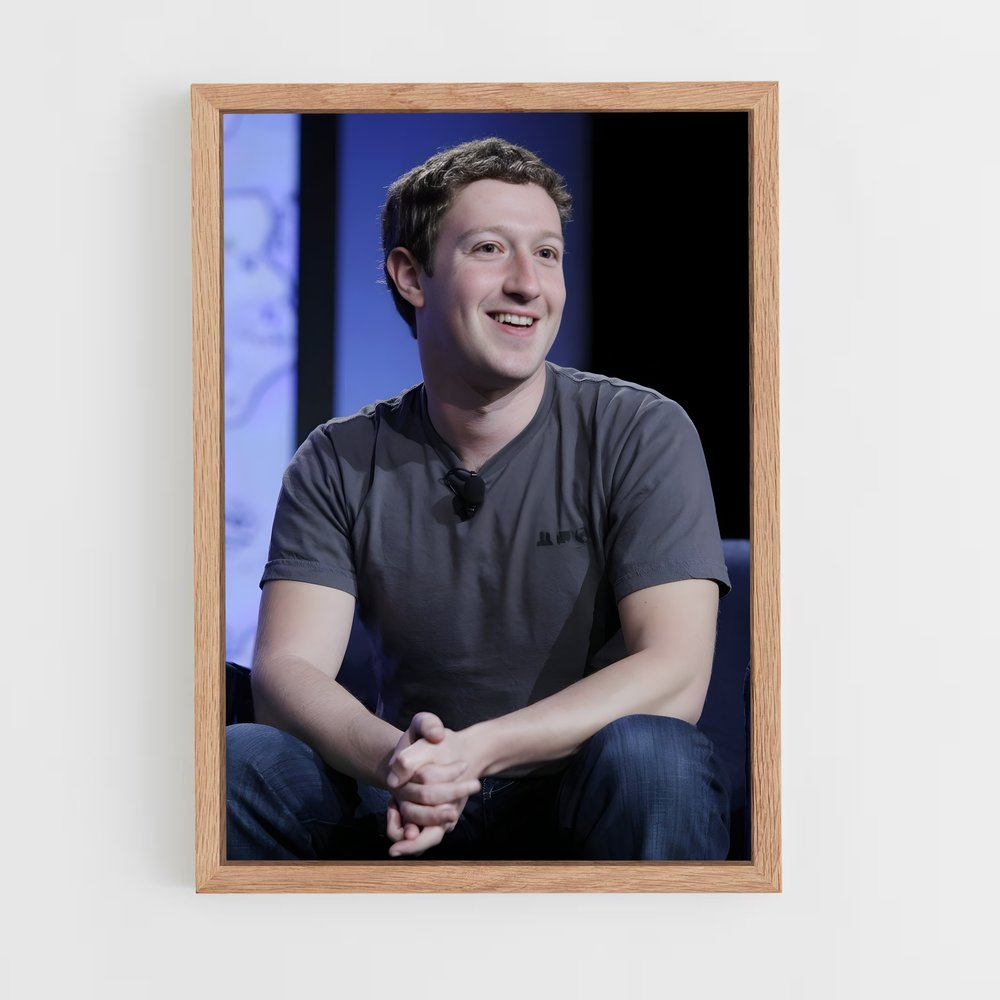 ap-mark zuckerberg-3 cadre Bois clair
