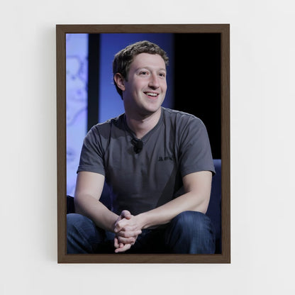 ap-mark zuckerberg-3 cadre Bois foncé