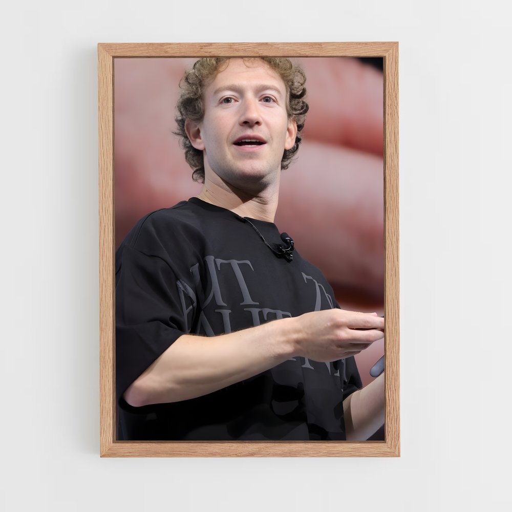 ap-mark zuckerberg-4 cadre Bois clair