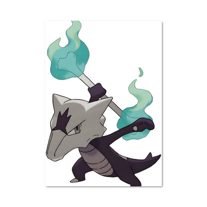 Poster Loup Émeraude