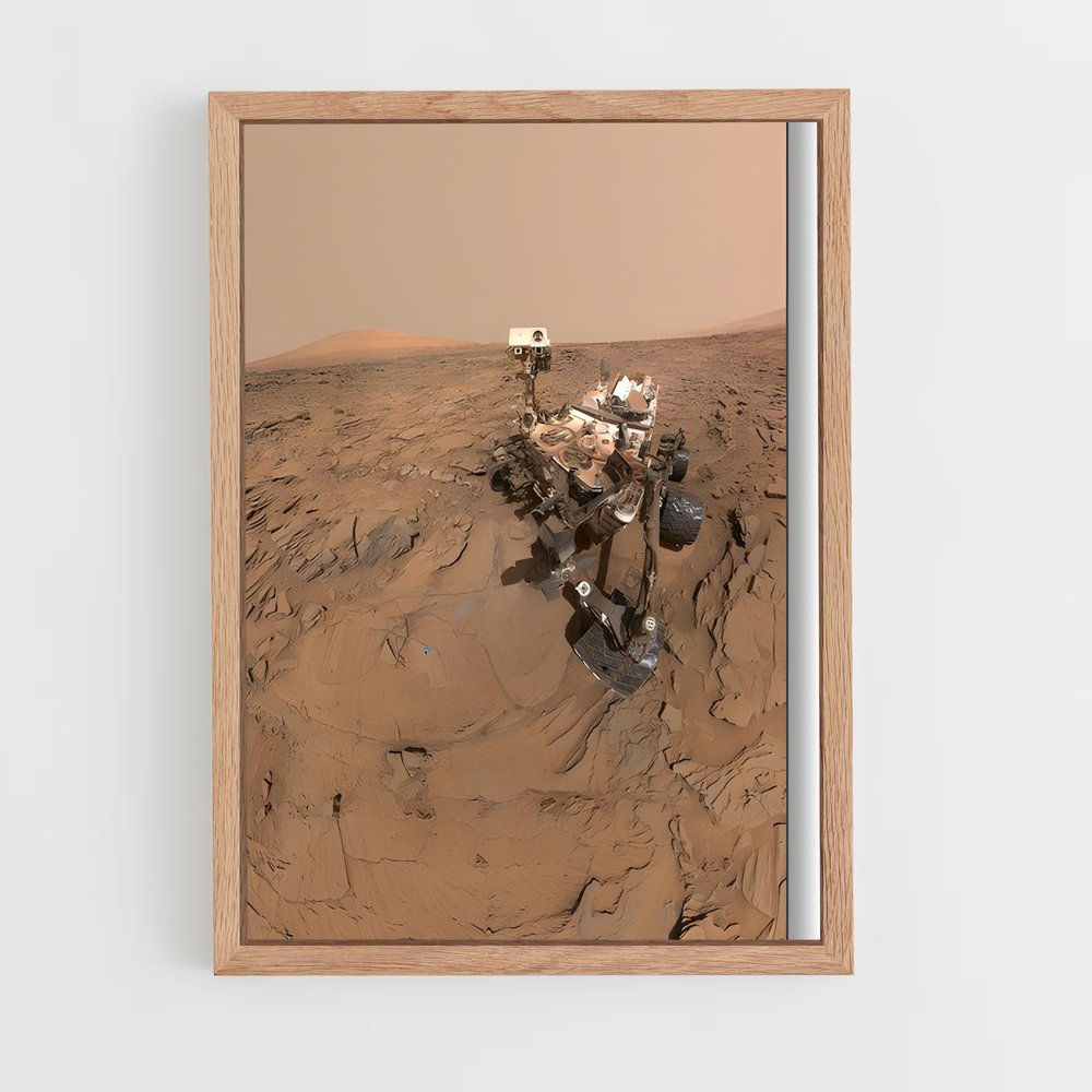 ap-mars rover curiosity-1 cadre Bois clair