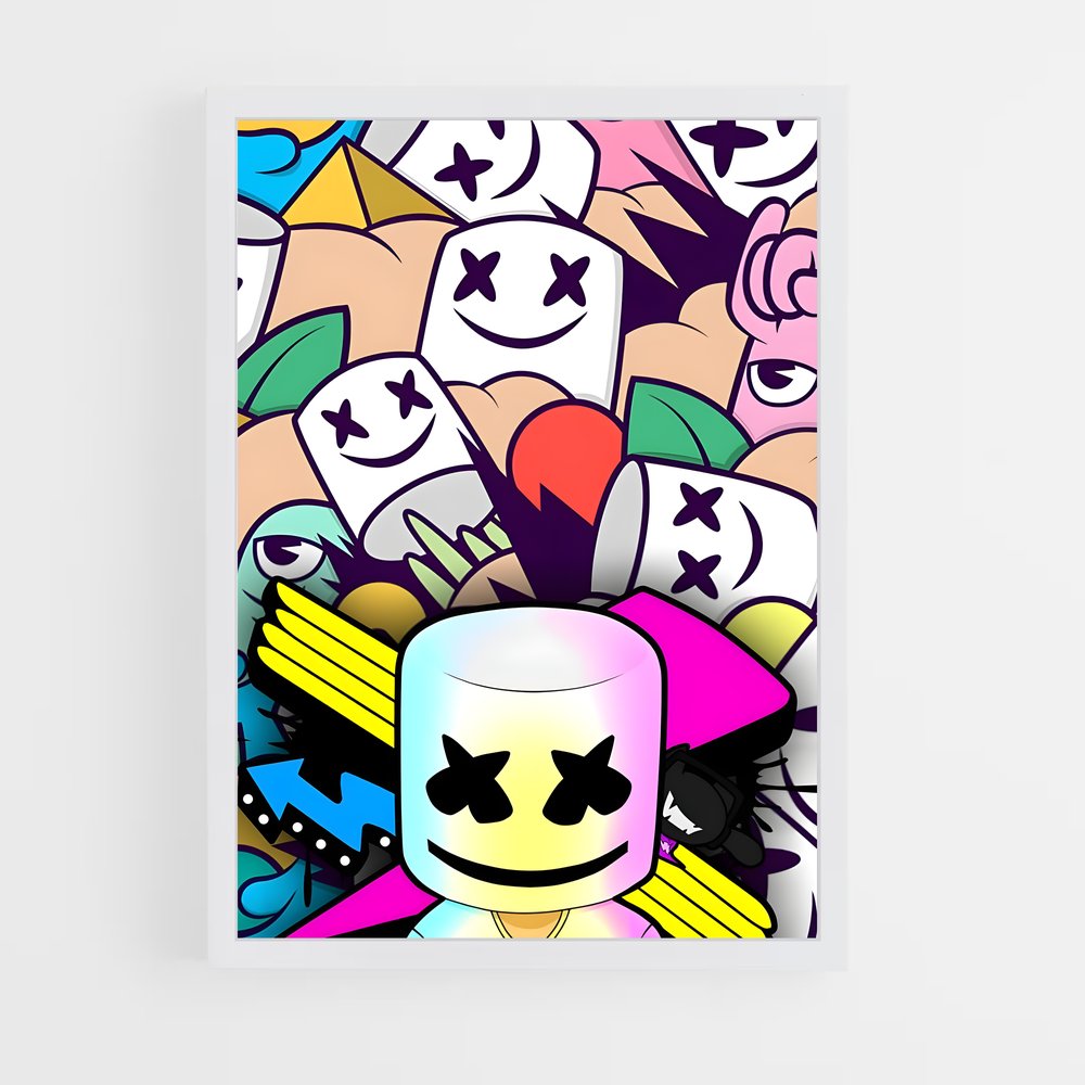 ap-marshmello-10 cadre Blanc