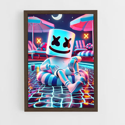 ap-marshmello-12 cadre Bois foncé